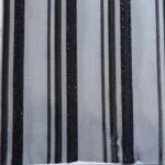 Luxury Glitter Sheer Striped Mesh - 95GSM