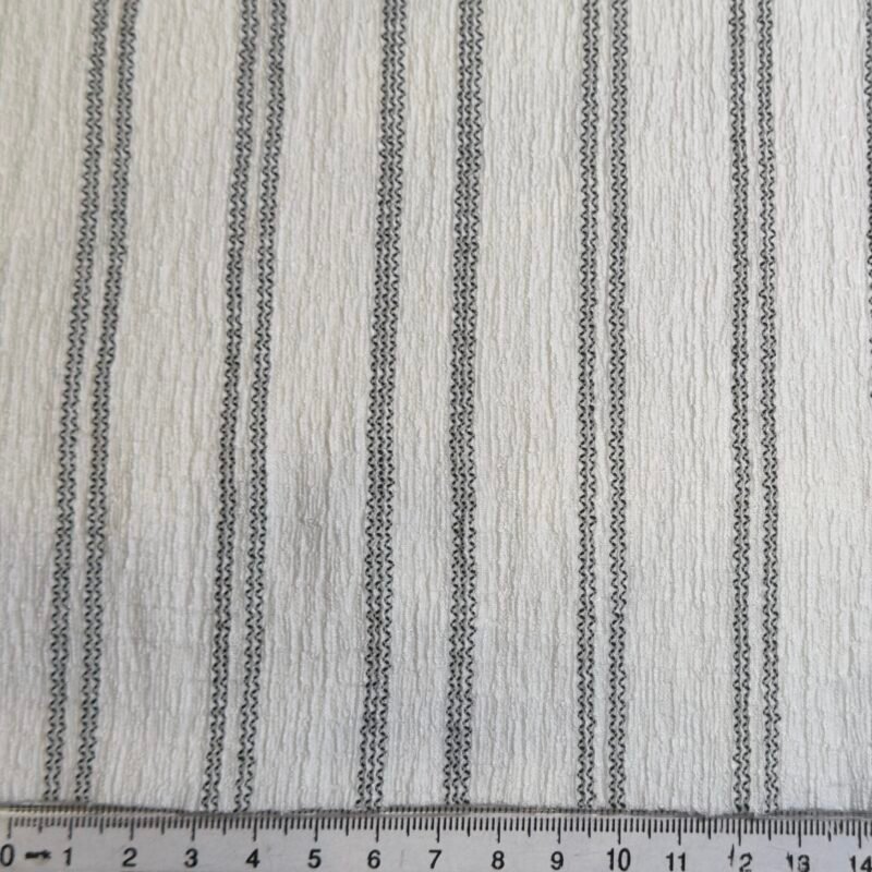 Luxury Textured Striped Stretch Fabric - 180GSM