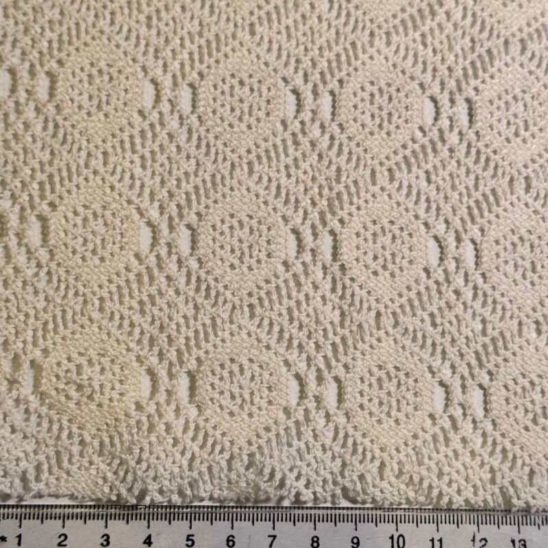 Geometric Pattern Crotchet Stretch Knit Fabric - 150GSM