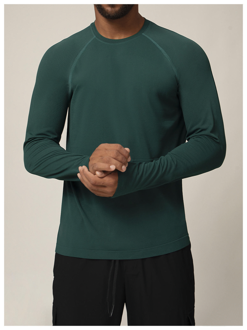 Men's Metal Vent Tech Long-Sleeve Training Shirt – Breathable Seamless Performance Top