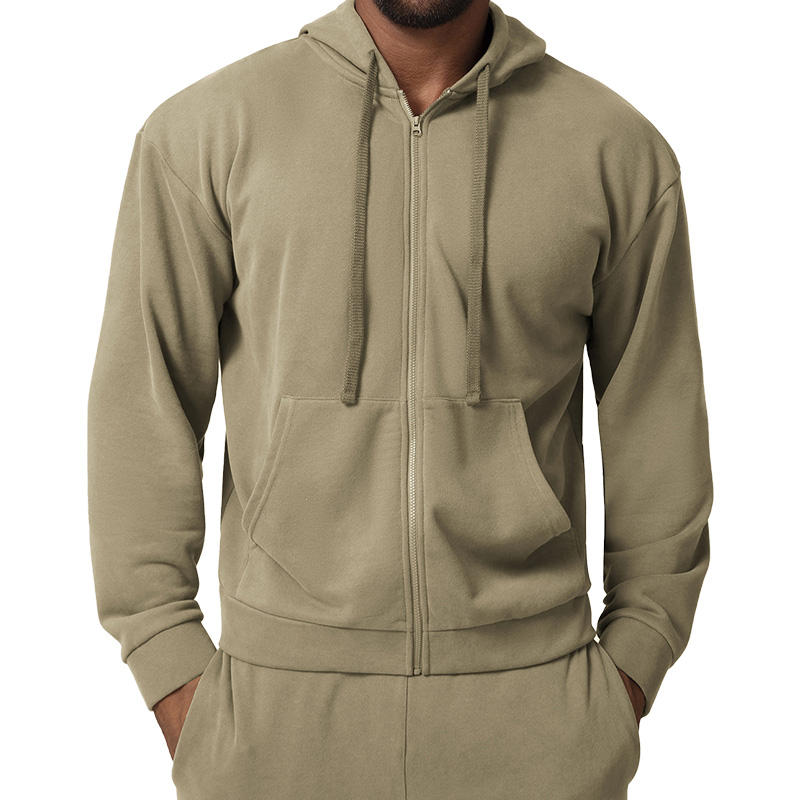 Men’s Hoodie Sweatshirt – Ribbed Cuffs & Front Pocket