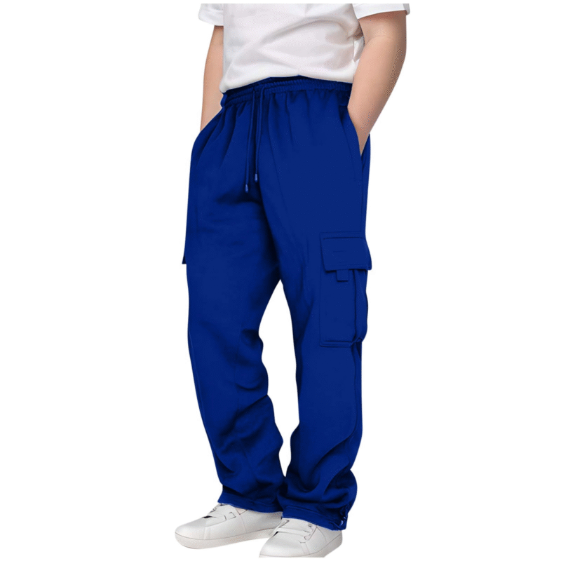 Boys' Cargo Jogger Pants – Casual Cotton Joggers with Pockets