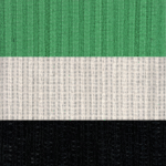 Elysian Rib Weave – Emerald, Ivory & Noir